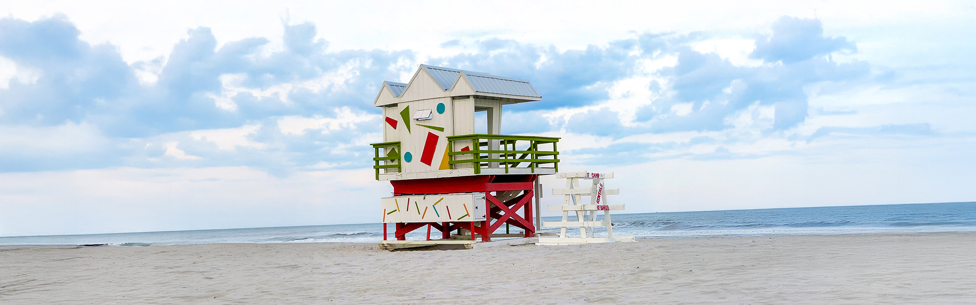 a lifeguard tower on a beach