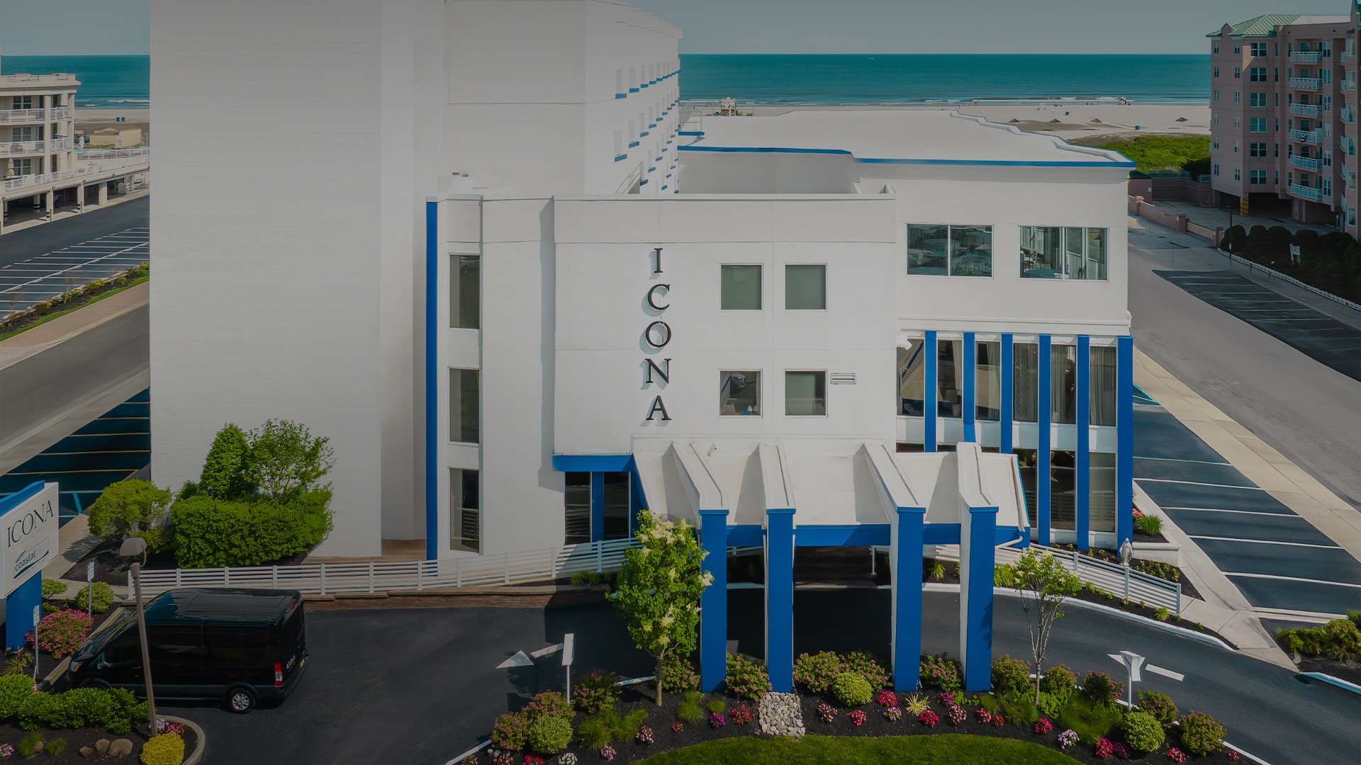 a building with a sign on it