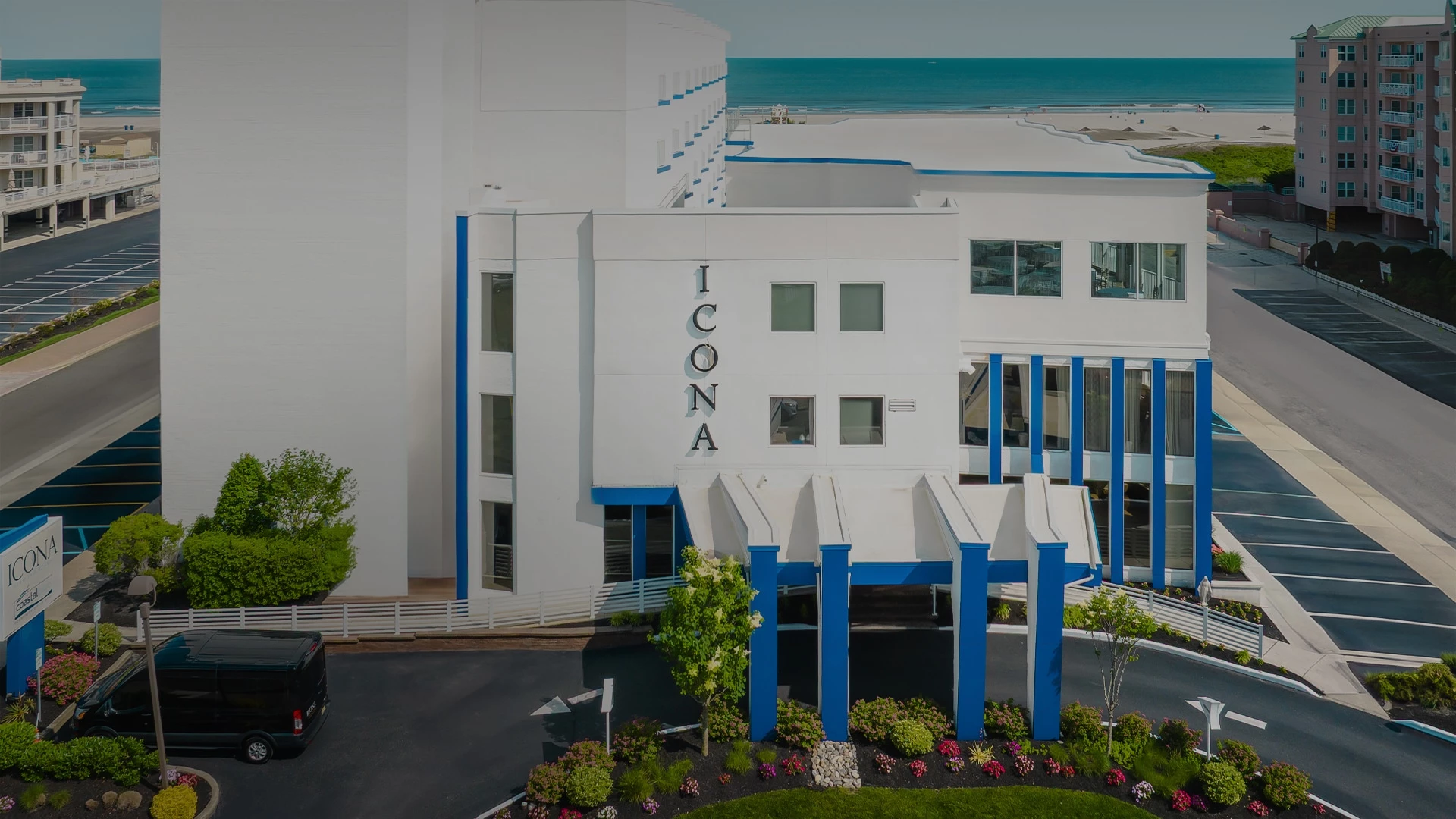 a building with a sign on it