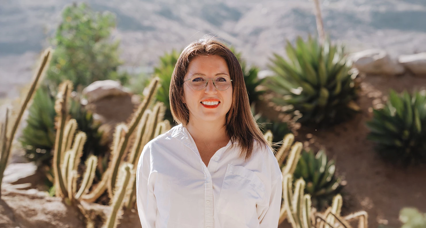 a woman in a white shirt