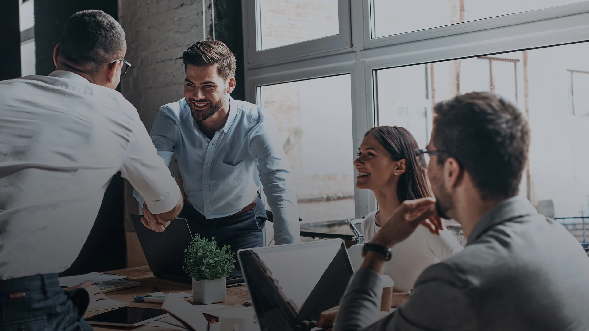a group of people having a discussion