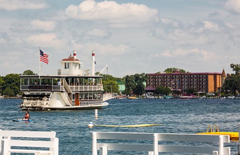 a boat on the water