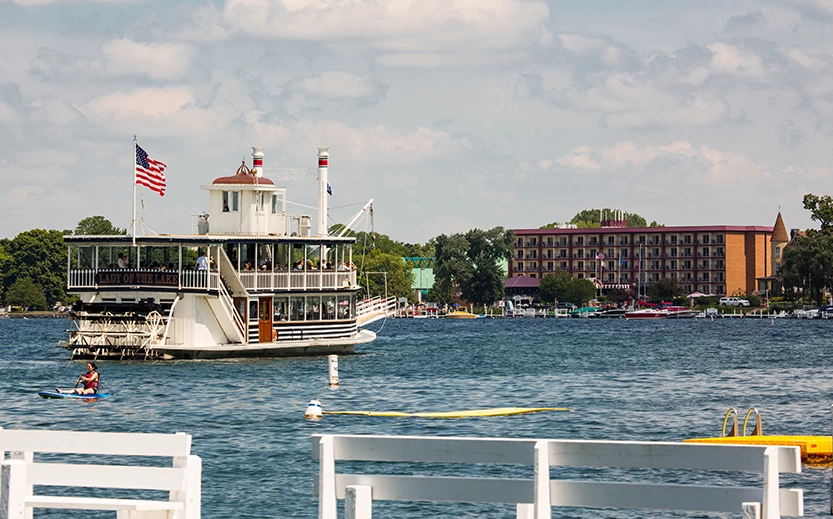a boat on the water