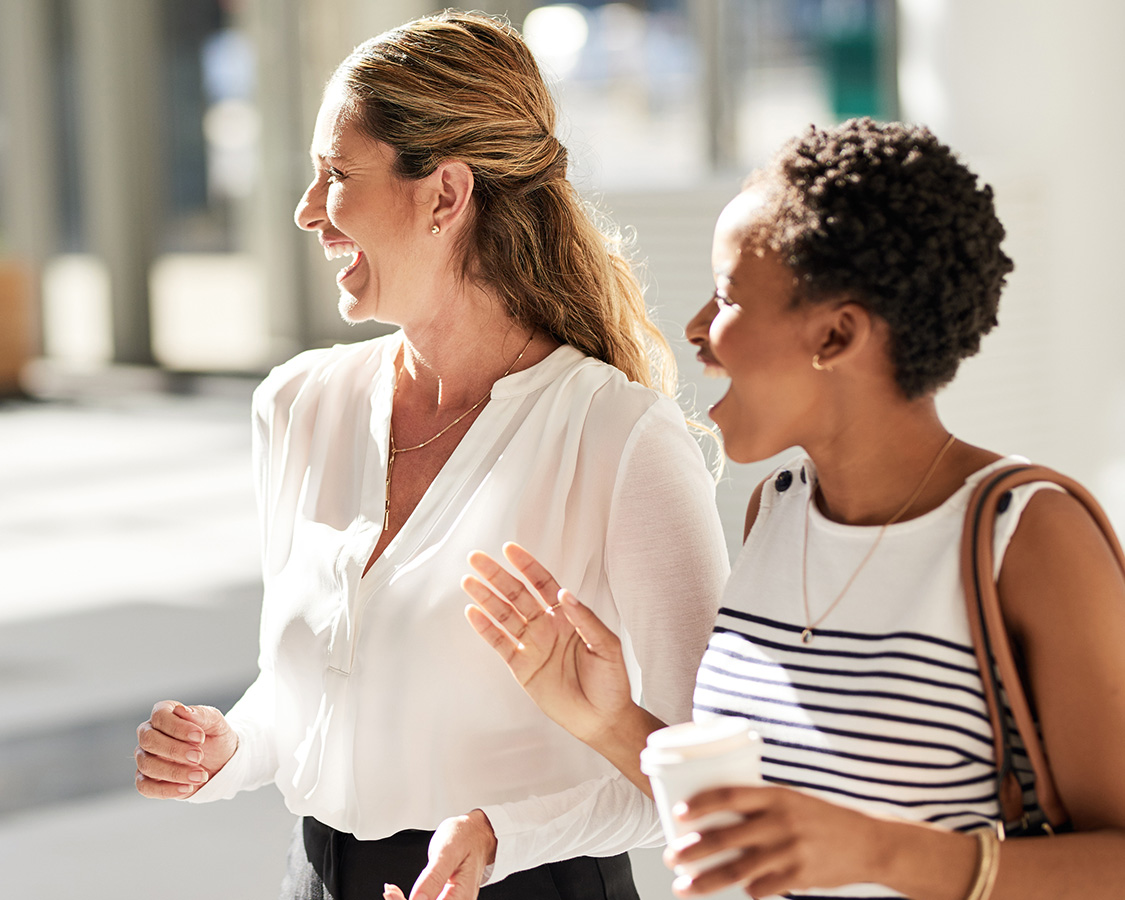 a group of women laughing