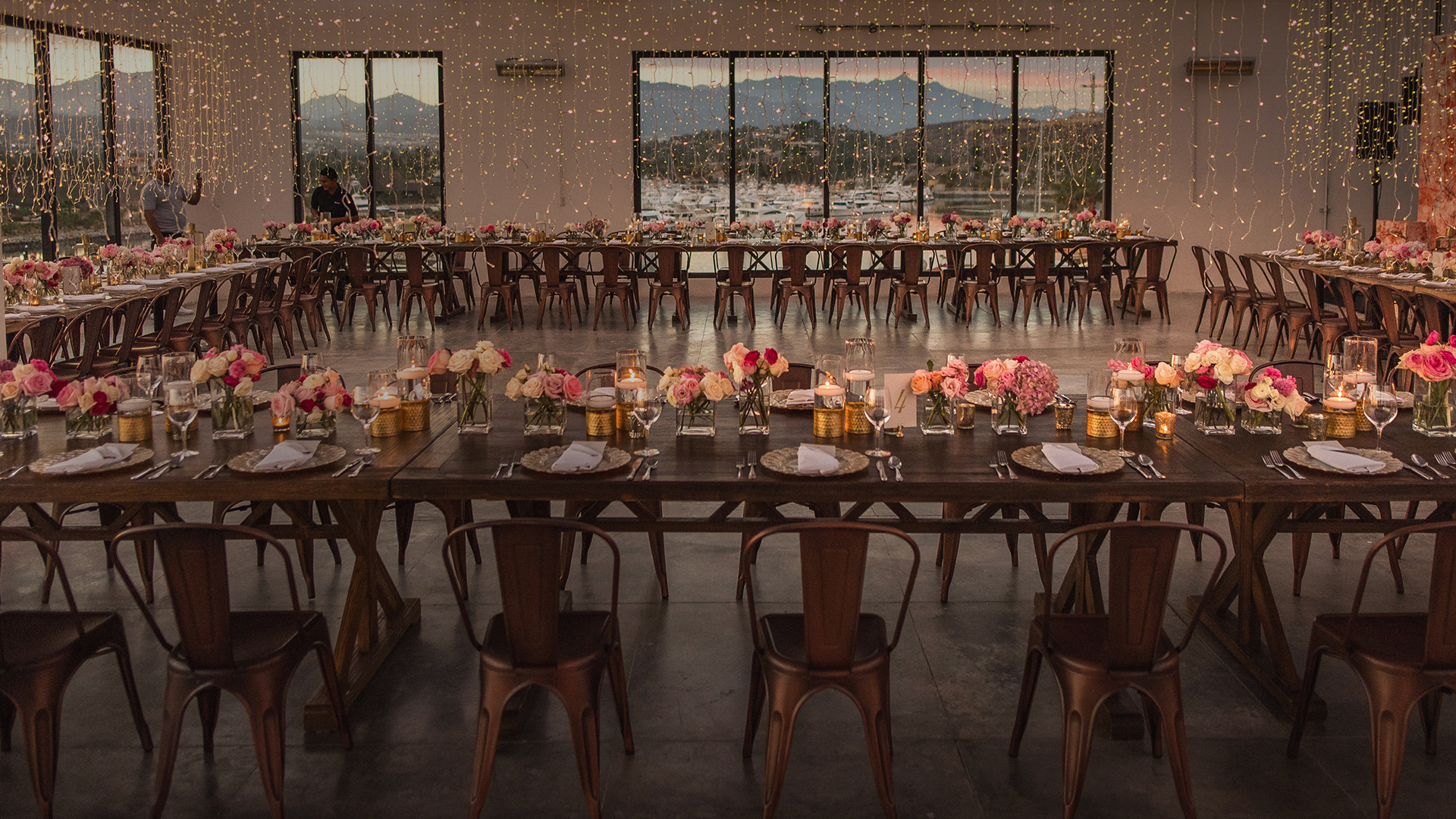 a table set for a party