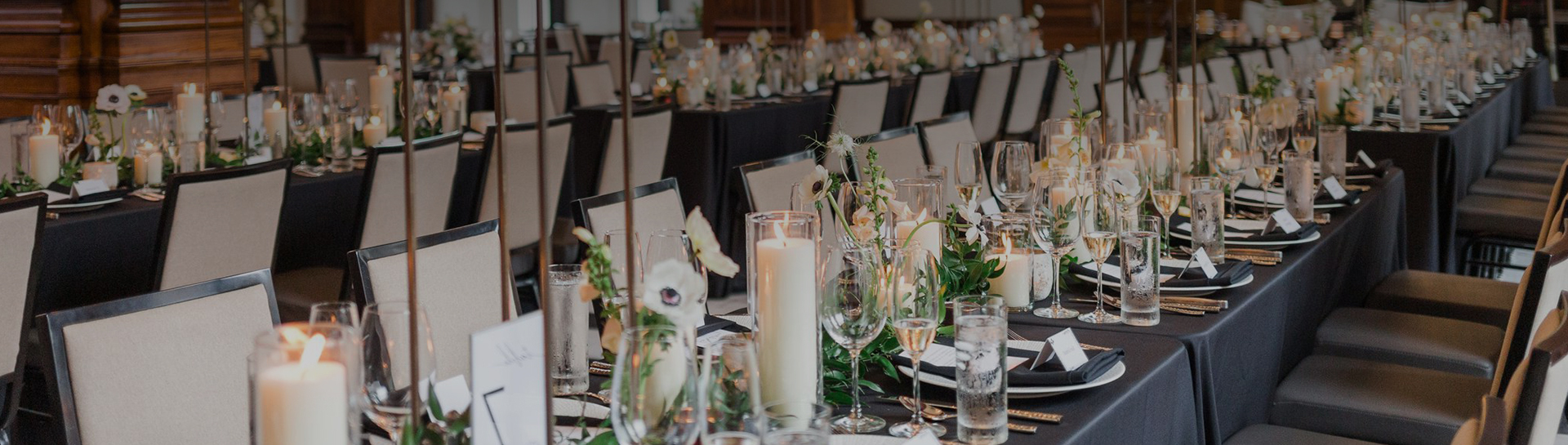 a table set for a wedding