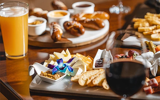 a plate of food on a table