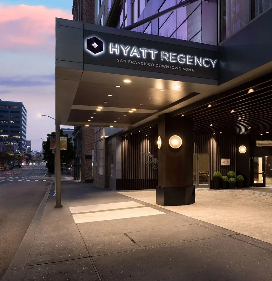 a building with a sign on it