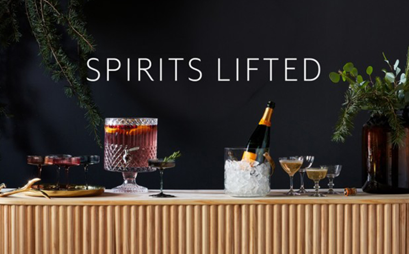 a bar with different drinks