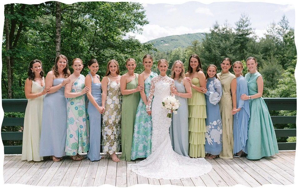 a group of women posing for a picture