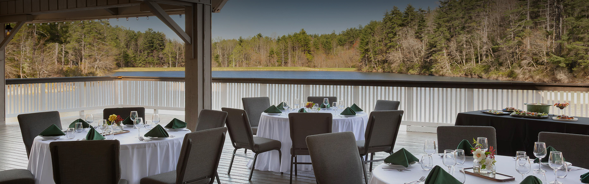 a table set up for a dinner