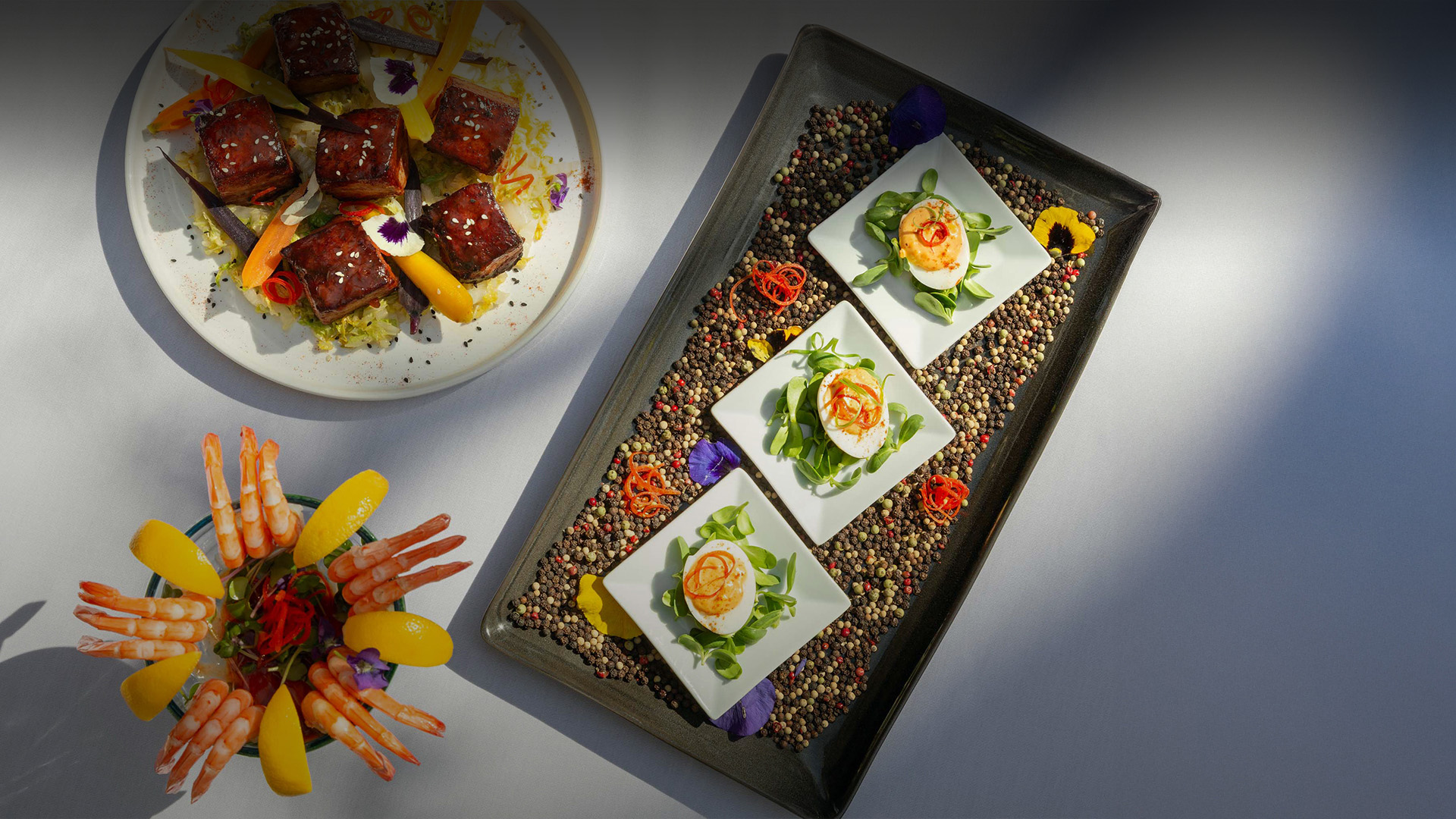 a plate of food on a table