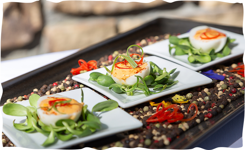 a plate of food on a table