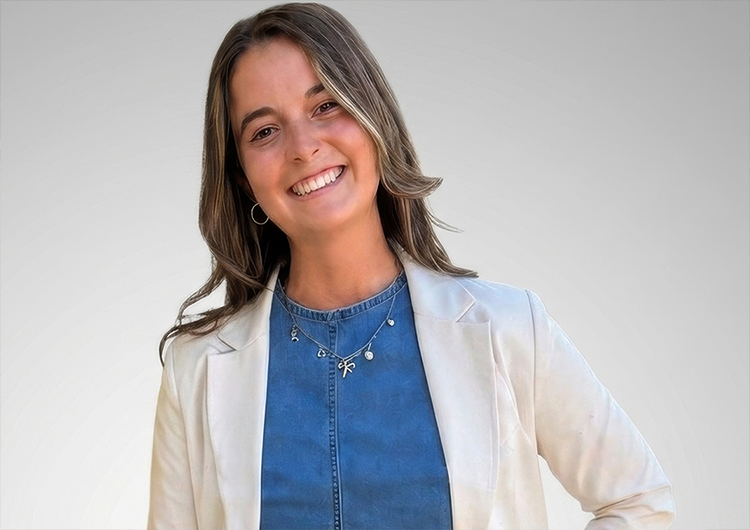 a woman smiling at camera