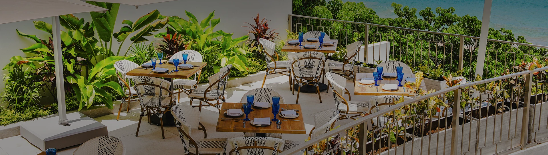 a table and chairs on a patio