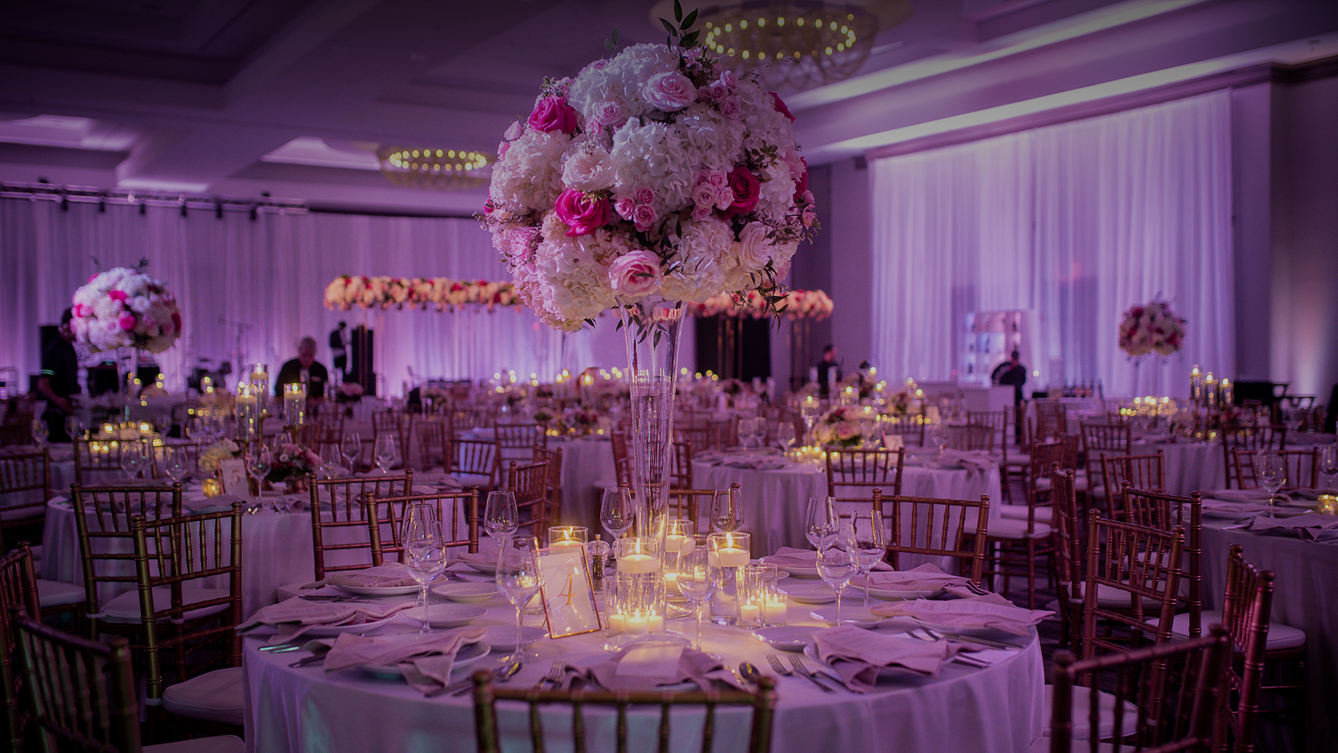 a table set for a party