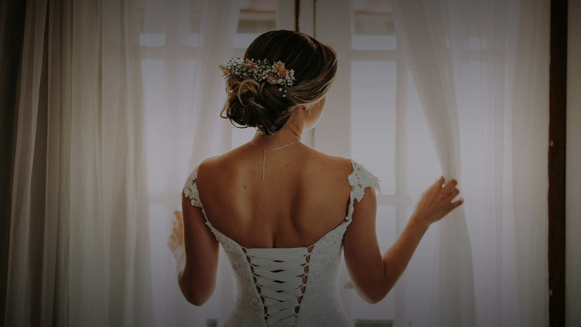 a woman in a wedding dress