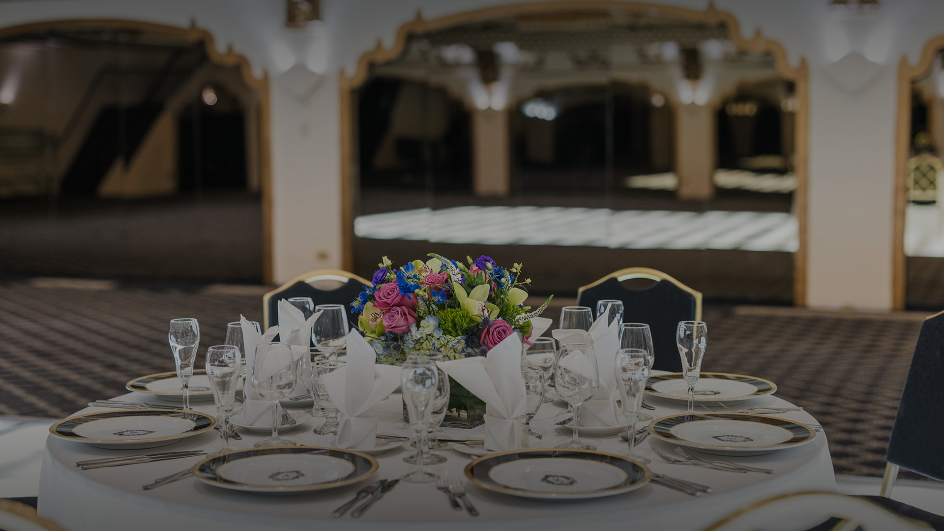 a table set for a dinner party