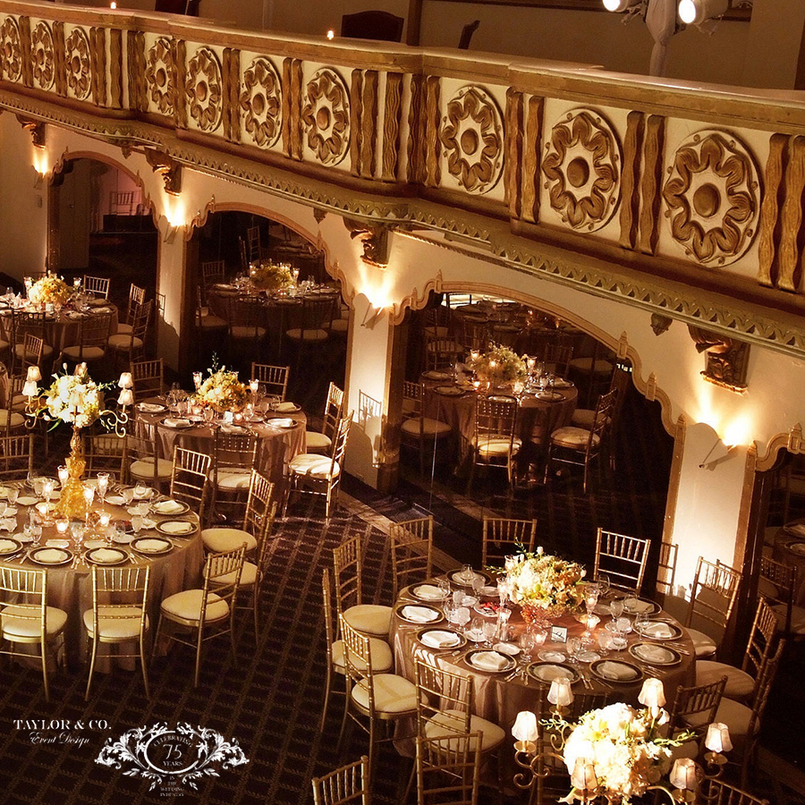 a room with tables and chairs