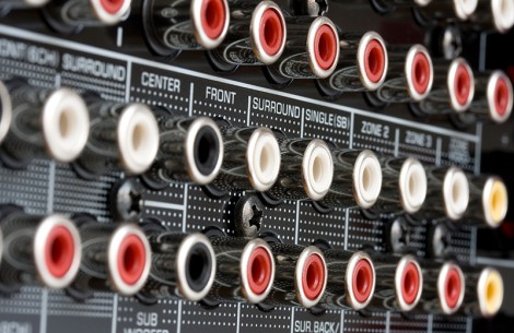 a close up of a sound device