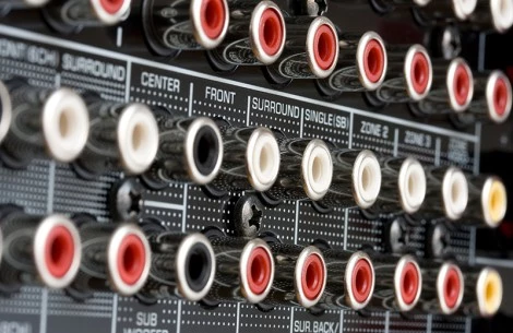 a close up of a sound device