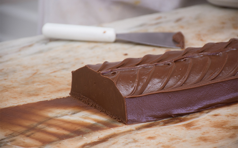 a chocolate spread on a table
