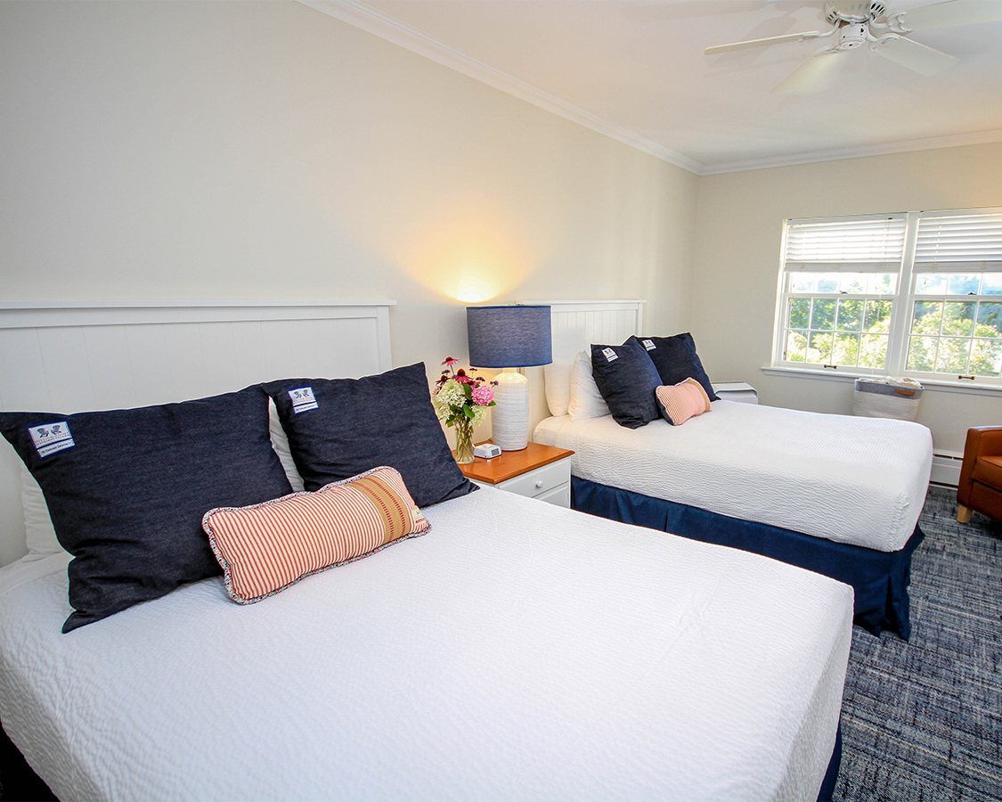 two beds in a room