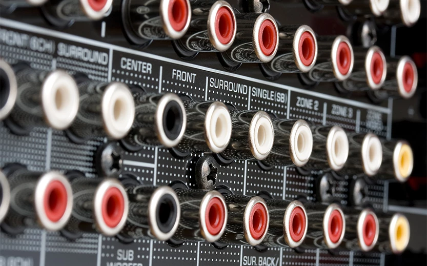 a close up of a sound device