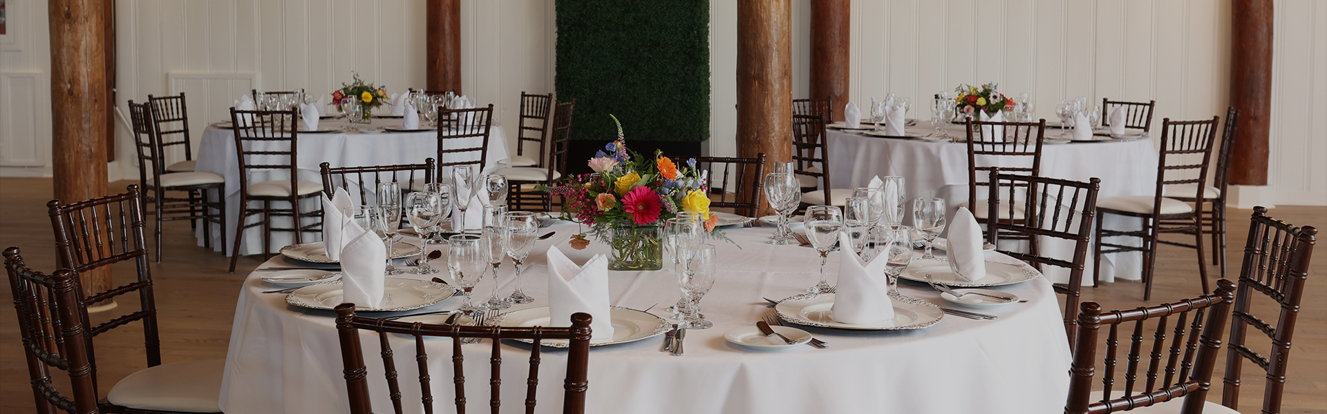 a table set for a dinner party