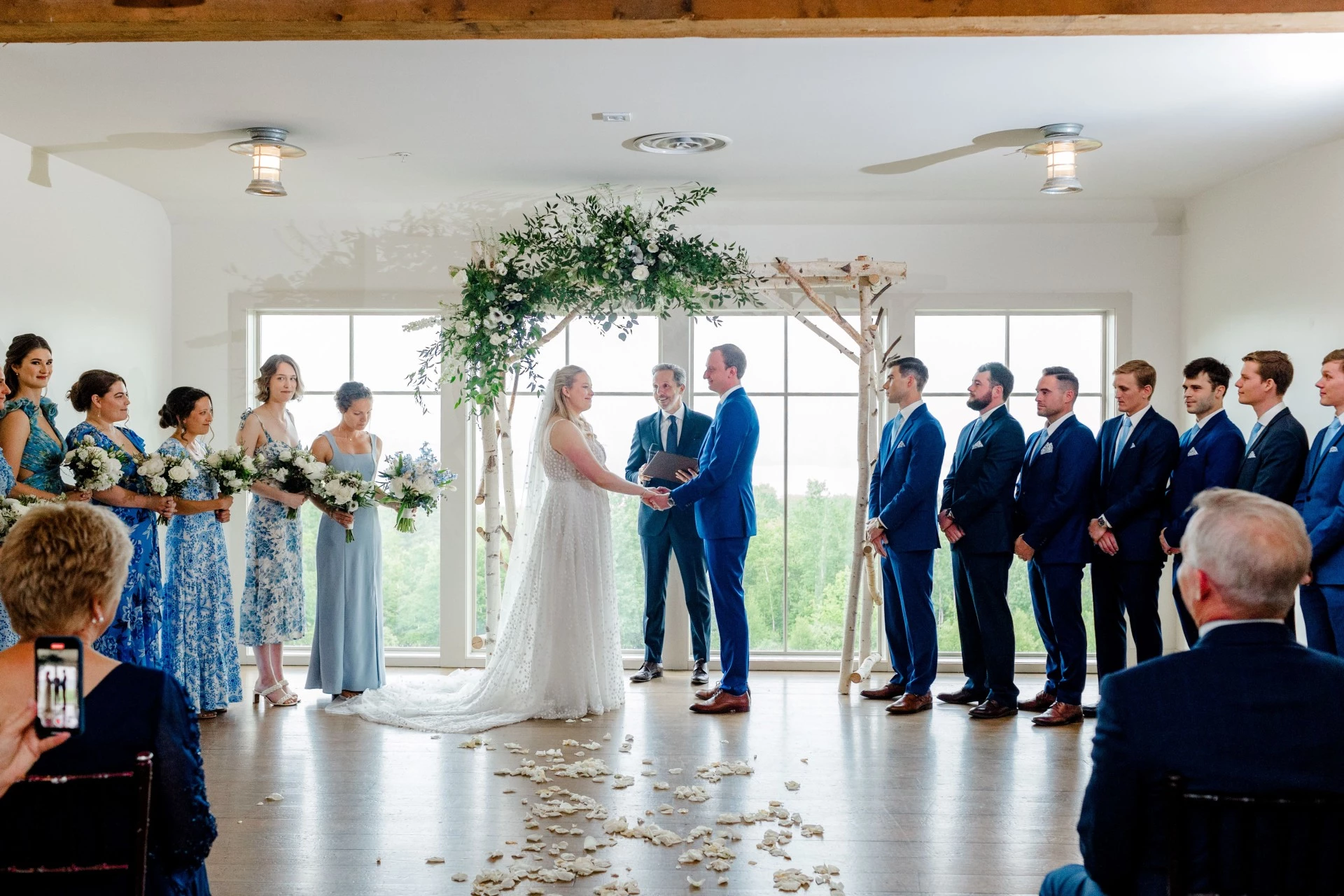 a bride and groom getting married by Anne Mientka