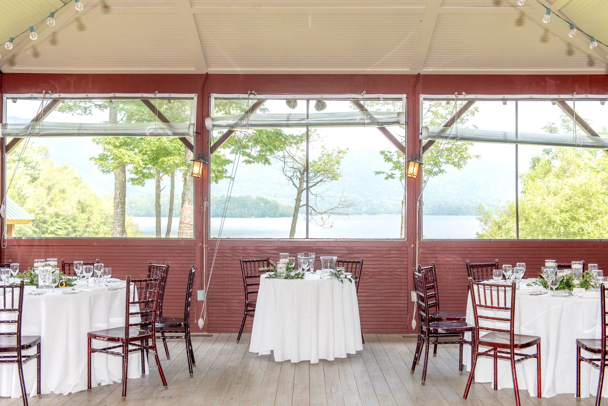 a table set up for a wedding