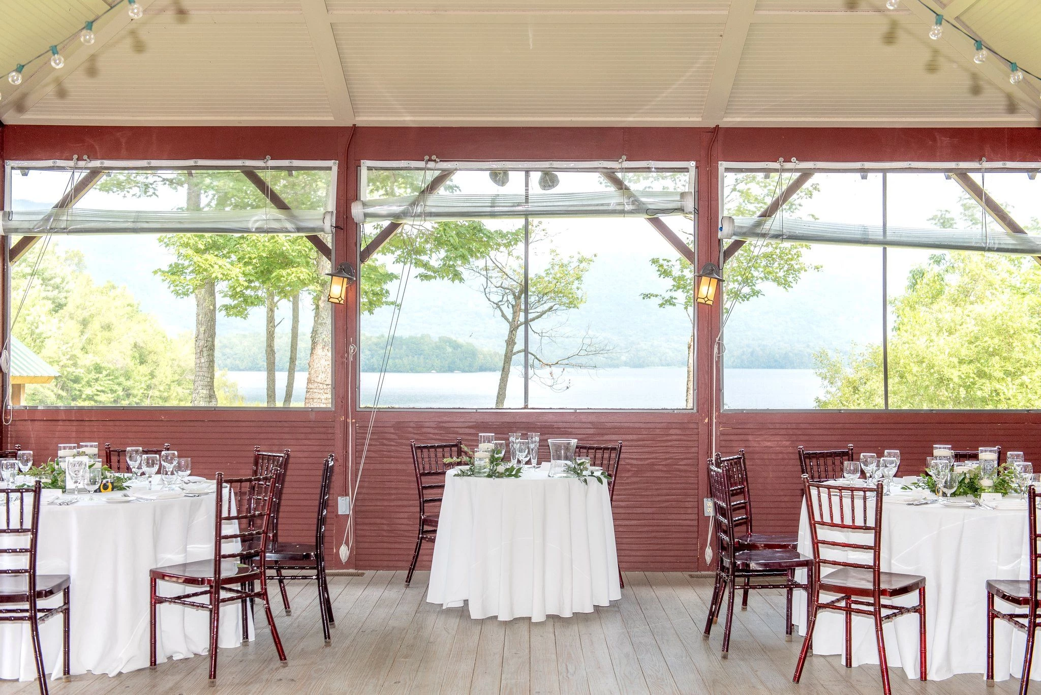 a table set up for a wedding
