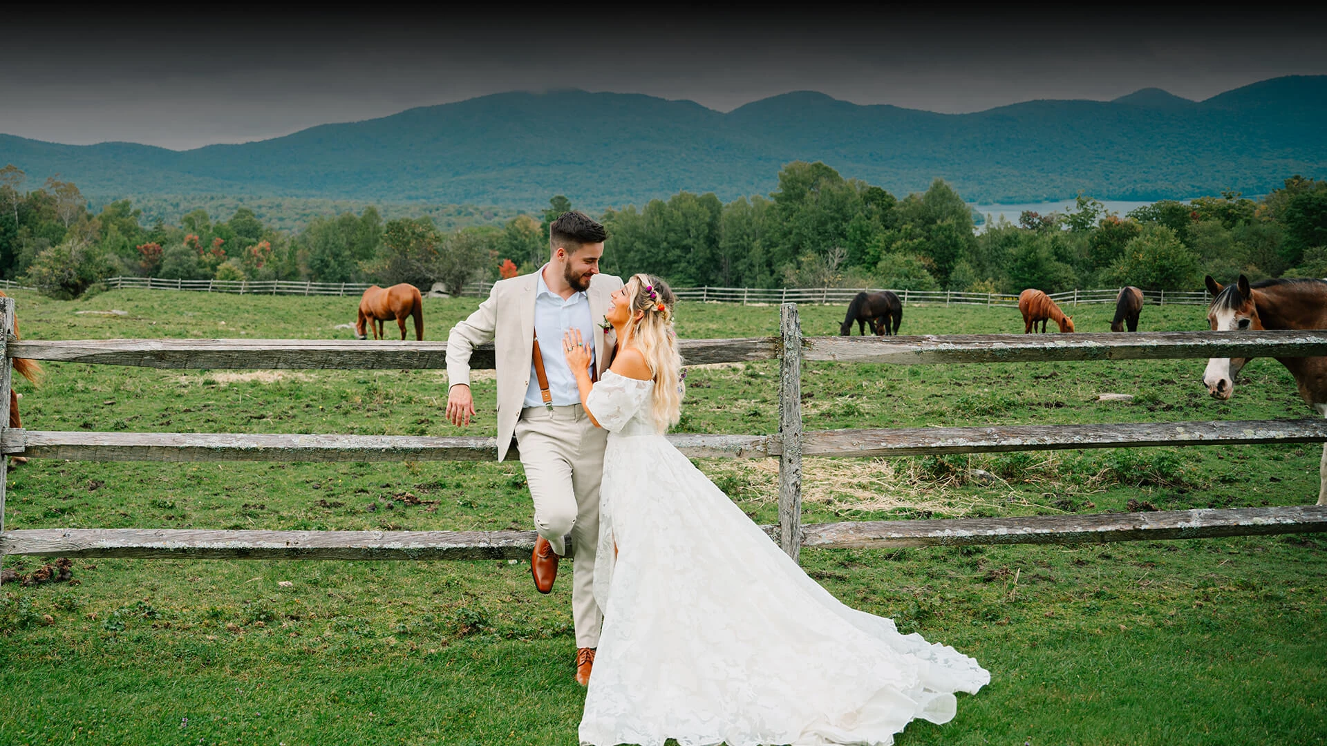 a man and woman posing for a picture
