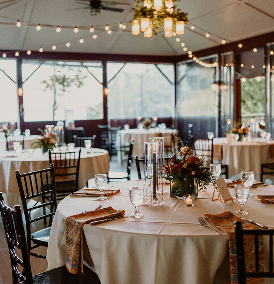 a table set for a wedding reception