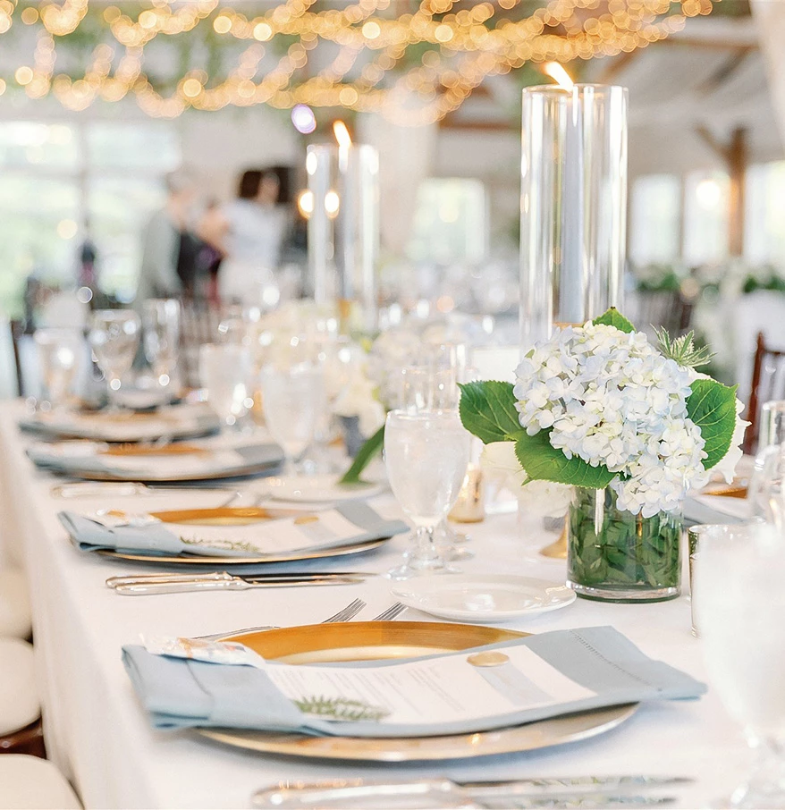 a table set for a party