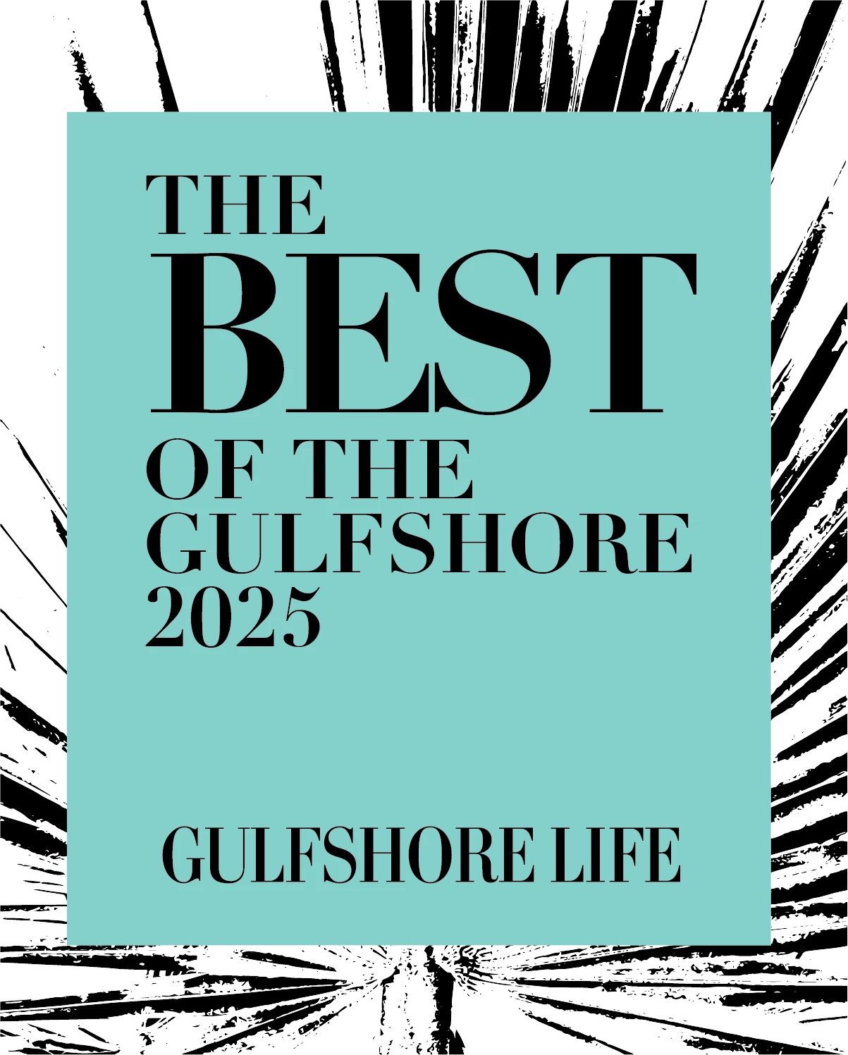 a blue square with black text