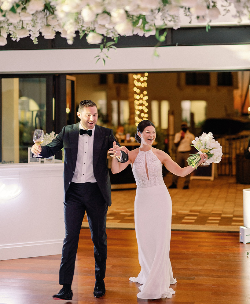 a man and woman dancing