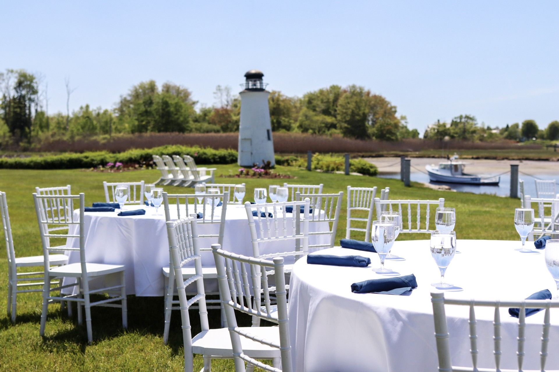 a table set up for a party