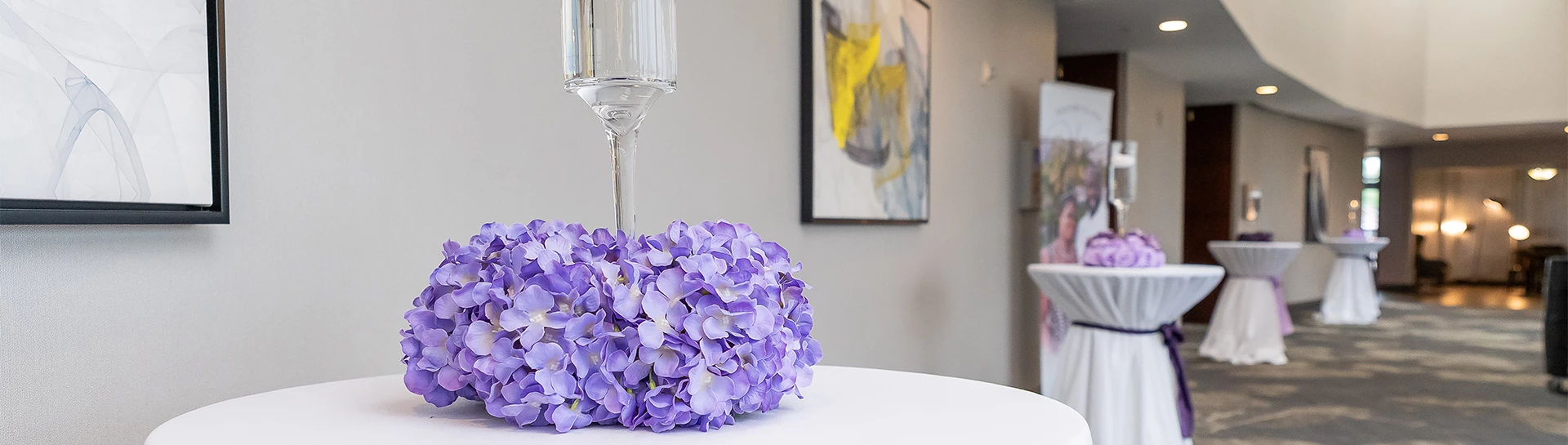 a glass of water on a table