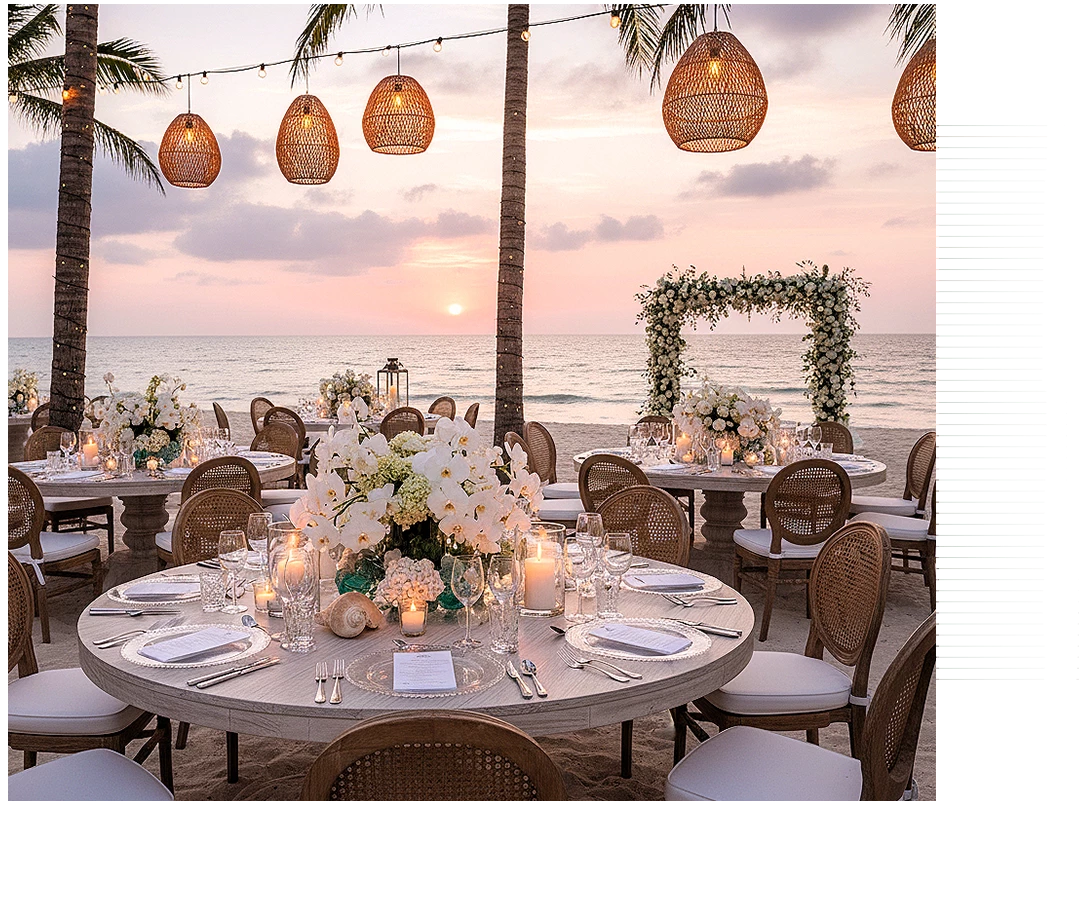 a table set for a dinner party