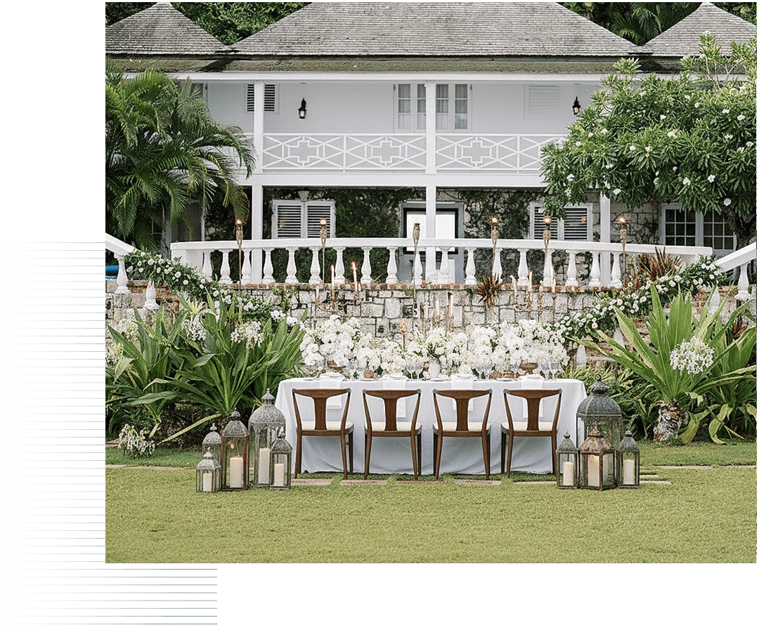 a table set for a dinner party