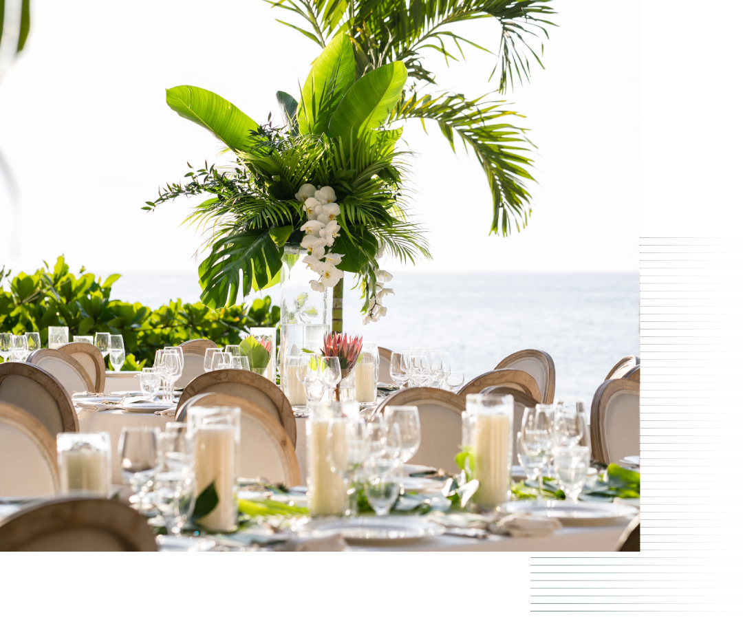 a table set for a dinner party