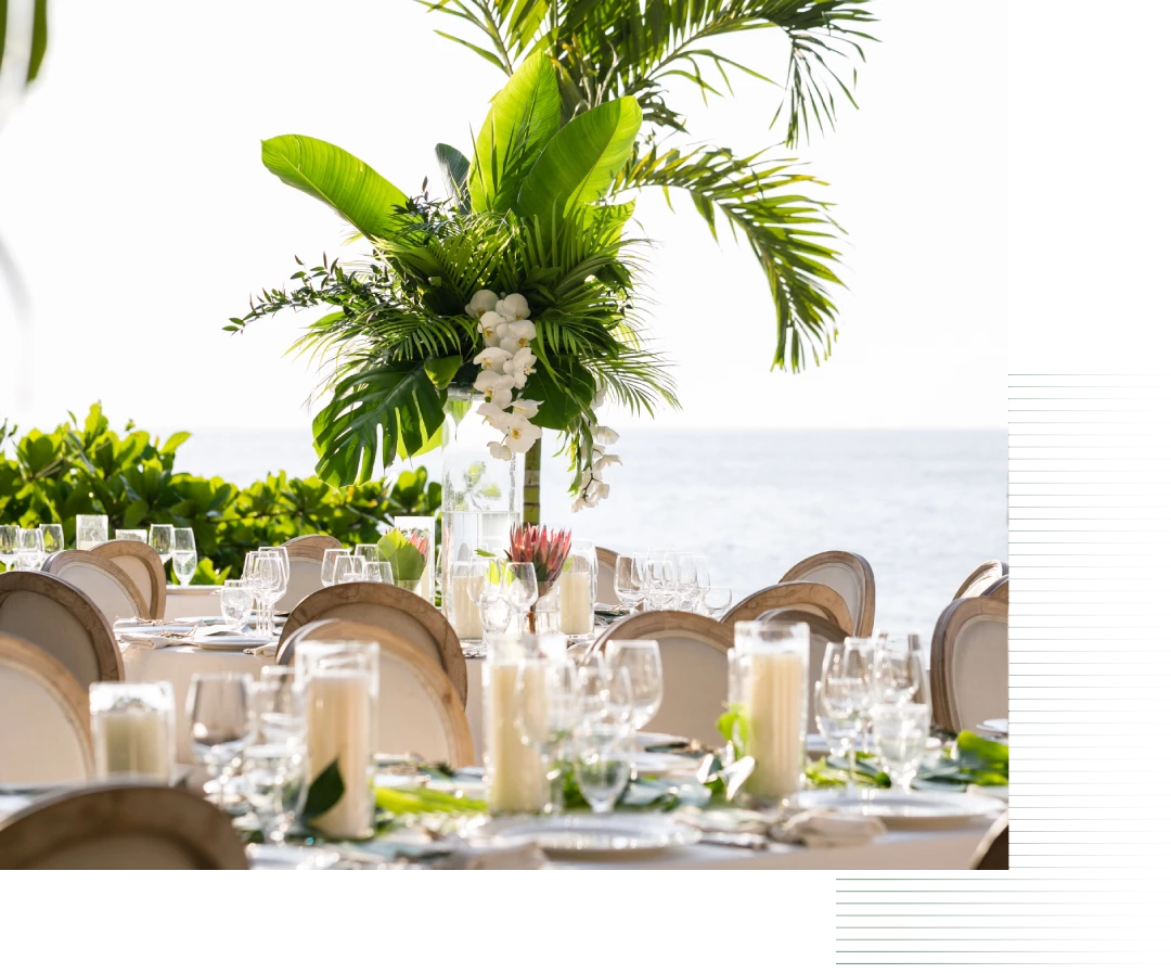 a table set for a dinner party