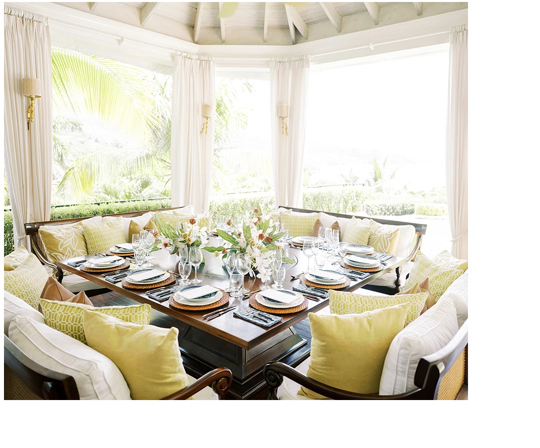 a table set for a dinner party