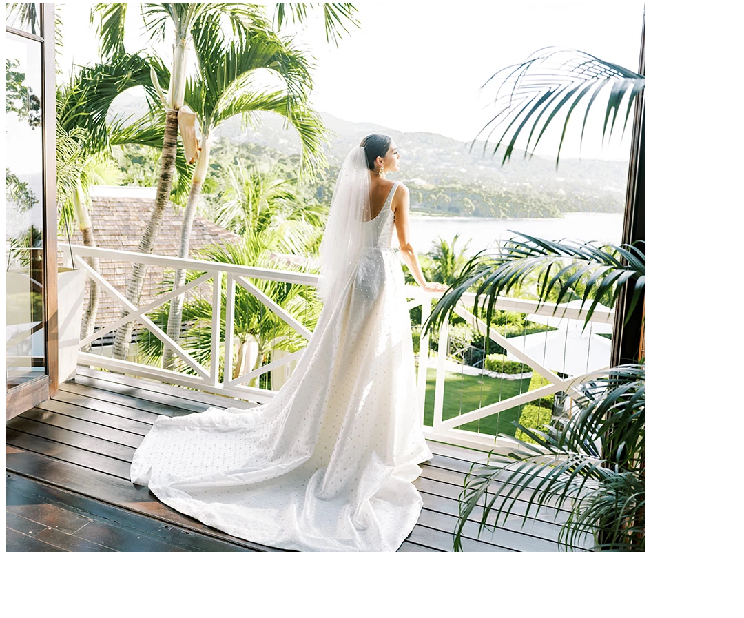 a woman in a white dress