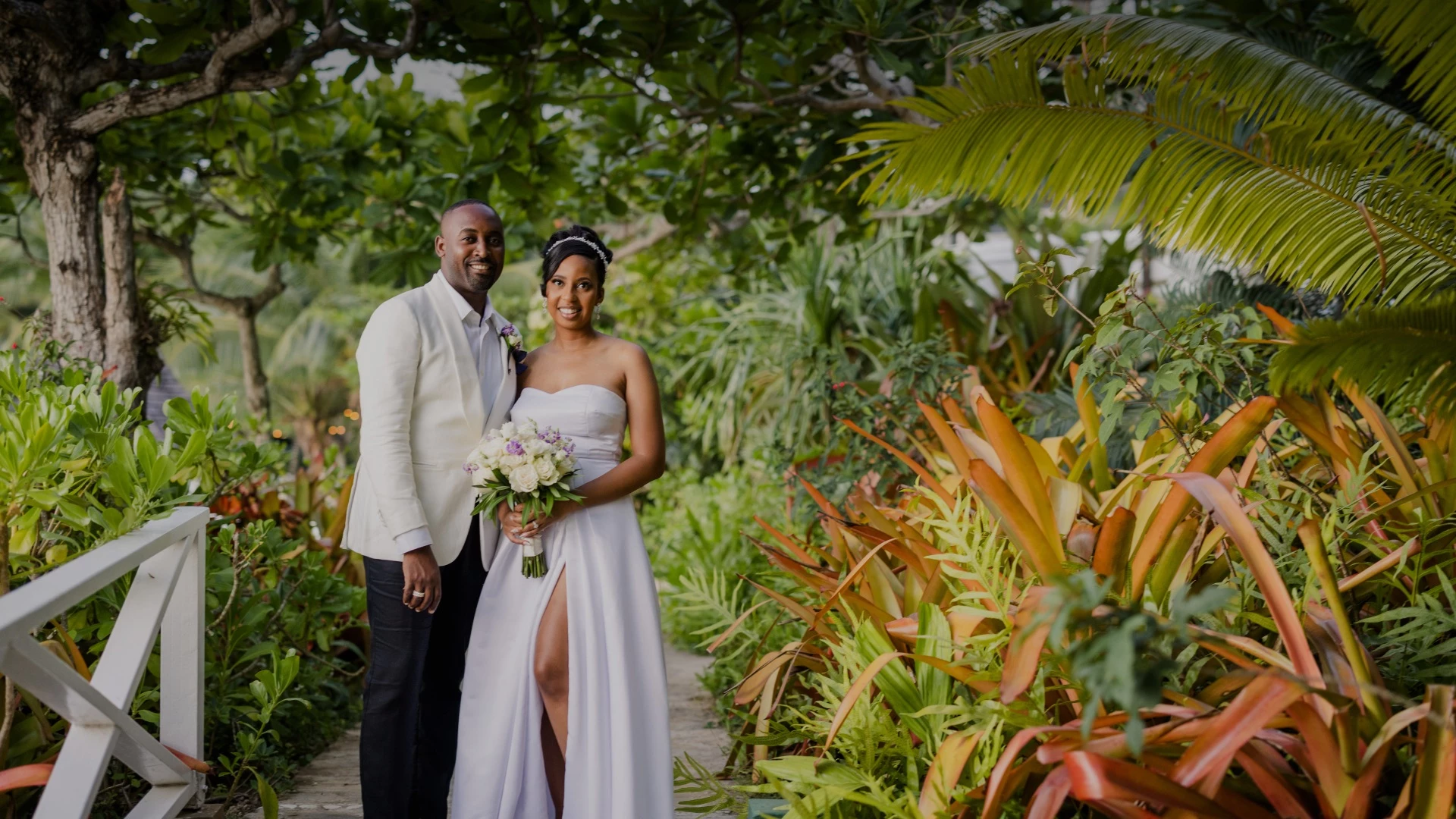 a man and woman posing for a picture