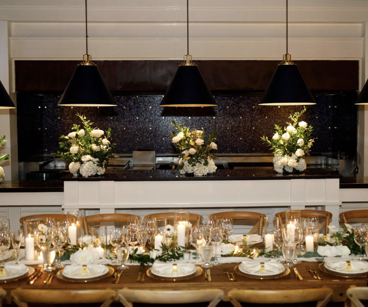 a table set for a dinner party