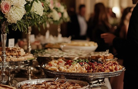 a table full of food
