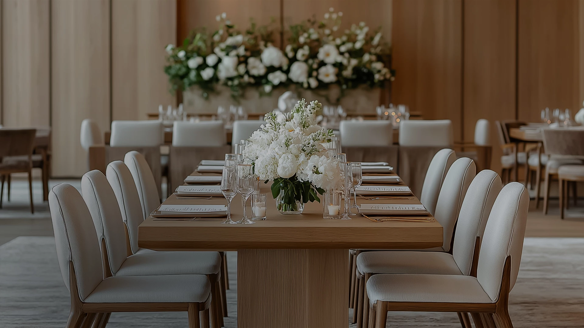 a table set for a dinner party