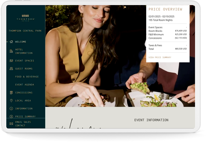 a woman eating food at a table